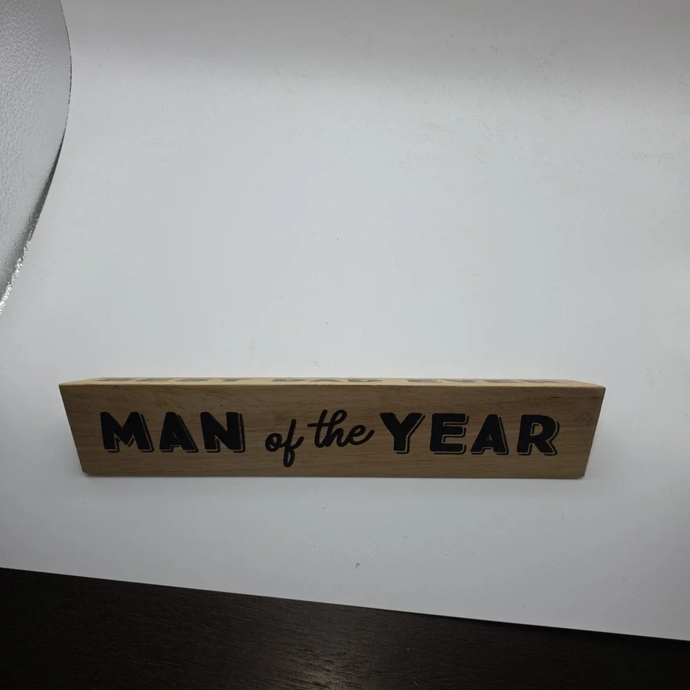 Desk Name Plate Best Dad Ever ‎ Fathers Day Gift